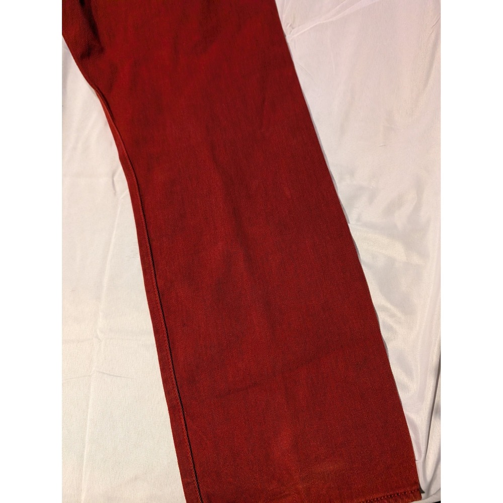 Levi Strauss 501xx Red 40×32 Denim Jeans Men`s Size Straight Leg - Picture 7 of 9